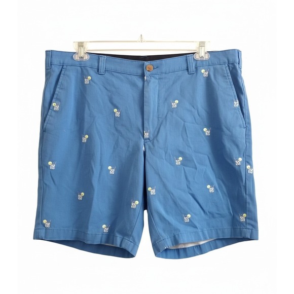 Club Room Other - Club Room Chino Shorts Cocktail Print Summer Preppy Golf Beach Blue Mens Size 38